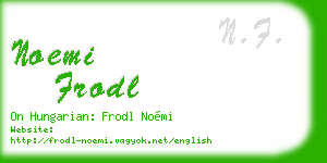 noemi frodl business card